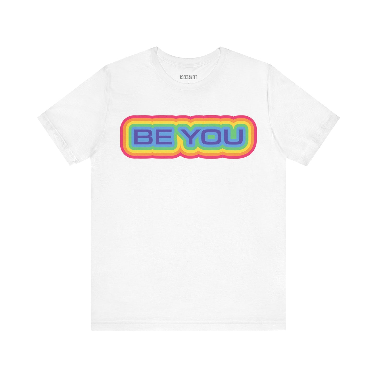 Be You Retro Rainbow, LBBTQ, Political T-Shirt, Democrats, Tee, Unisex Bella Canvas Top, Activist Shirt, Protest Apparel