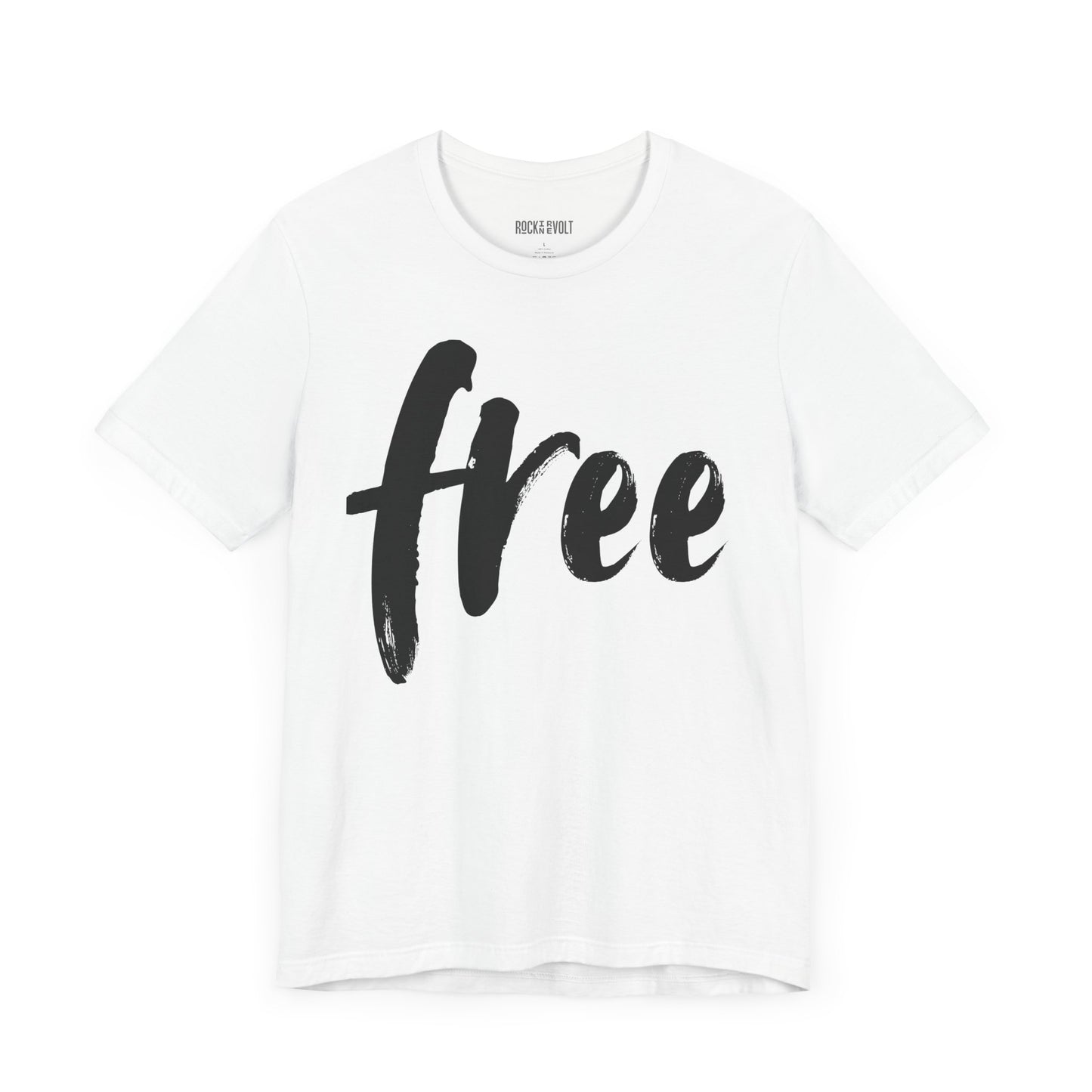 Free, Political T-Shirt, Vintage Inspired, Retro, Music Festival, Revolution Unisex Jersey Short Sleeve Tee