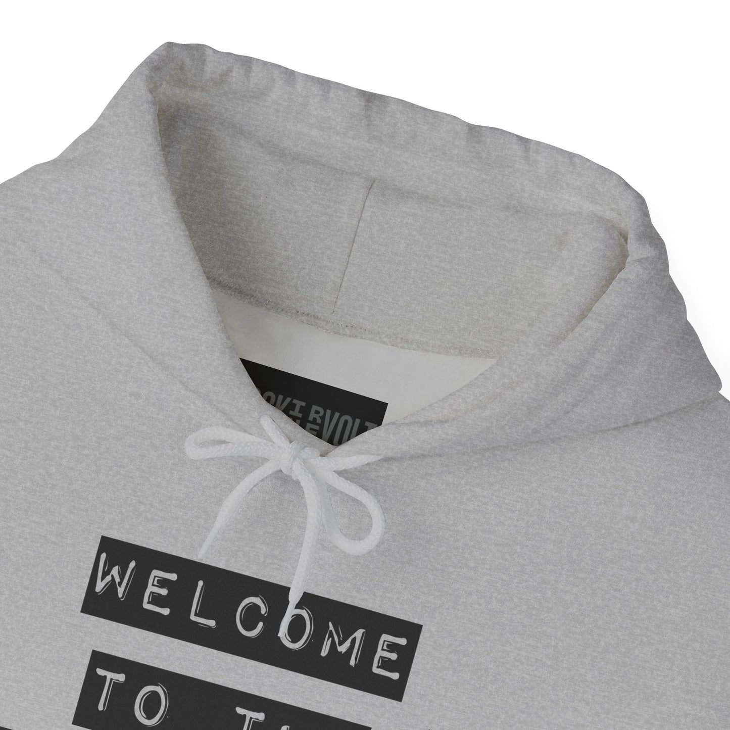 Welcome to the Revolution Hoodie - Unisex Heavy Blend™ Hooded Sweatshirt for Activists, Comfortable Casual Wear, Streetwear, Gifts &