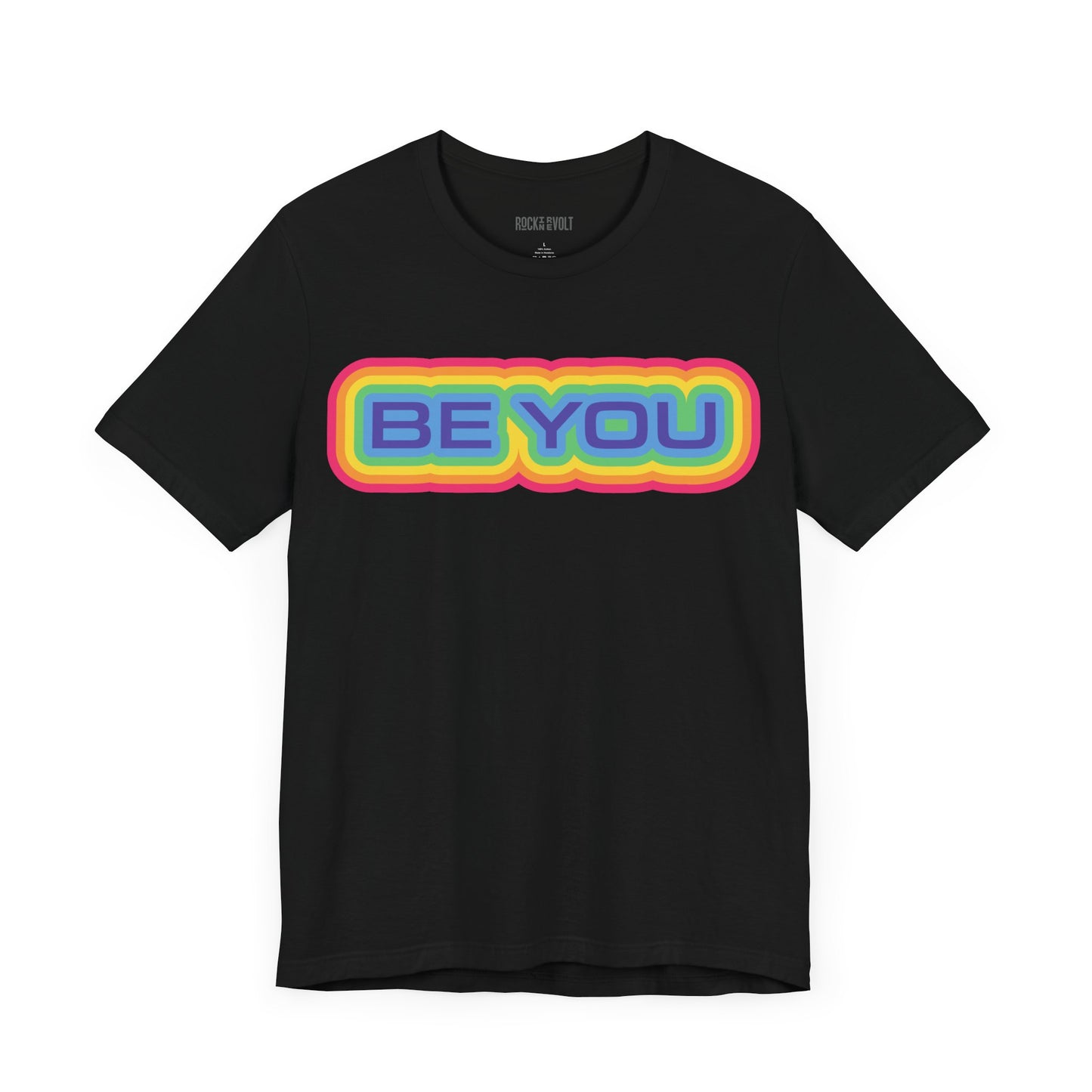 Be You Retro Rainbow, LBBTQ, Political T-Shirt, Democrats, Tee, Unisex Bella Canvas Top, Activist Shirt, Protest Apparel