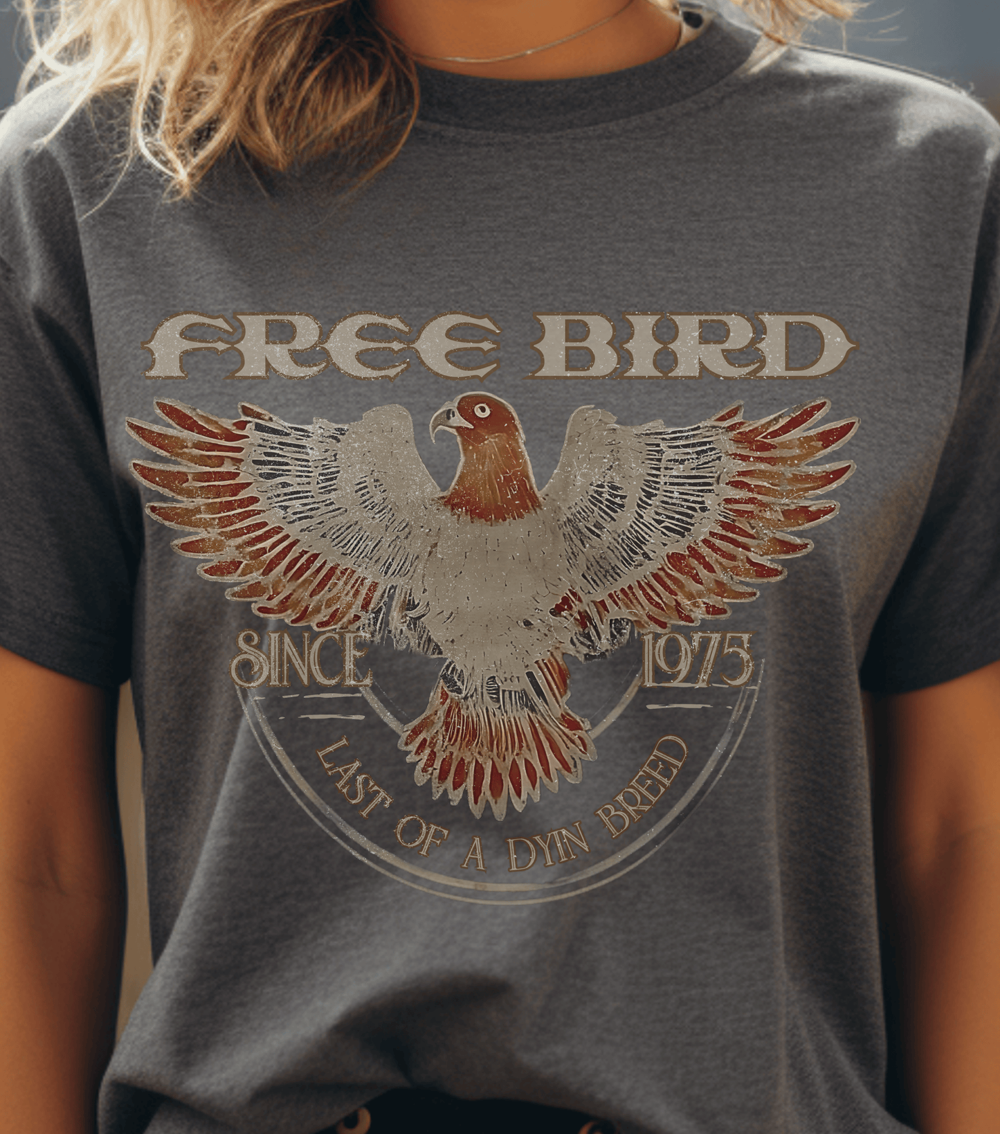 Free Bird Vintage Inspired Rock Band T-Shirt