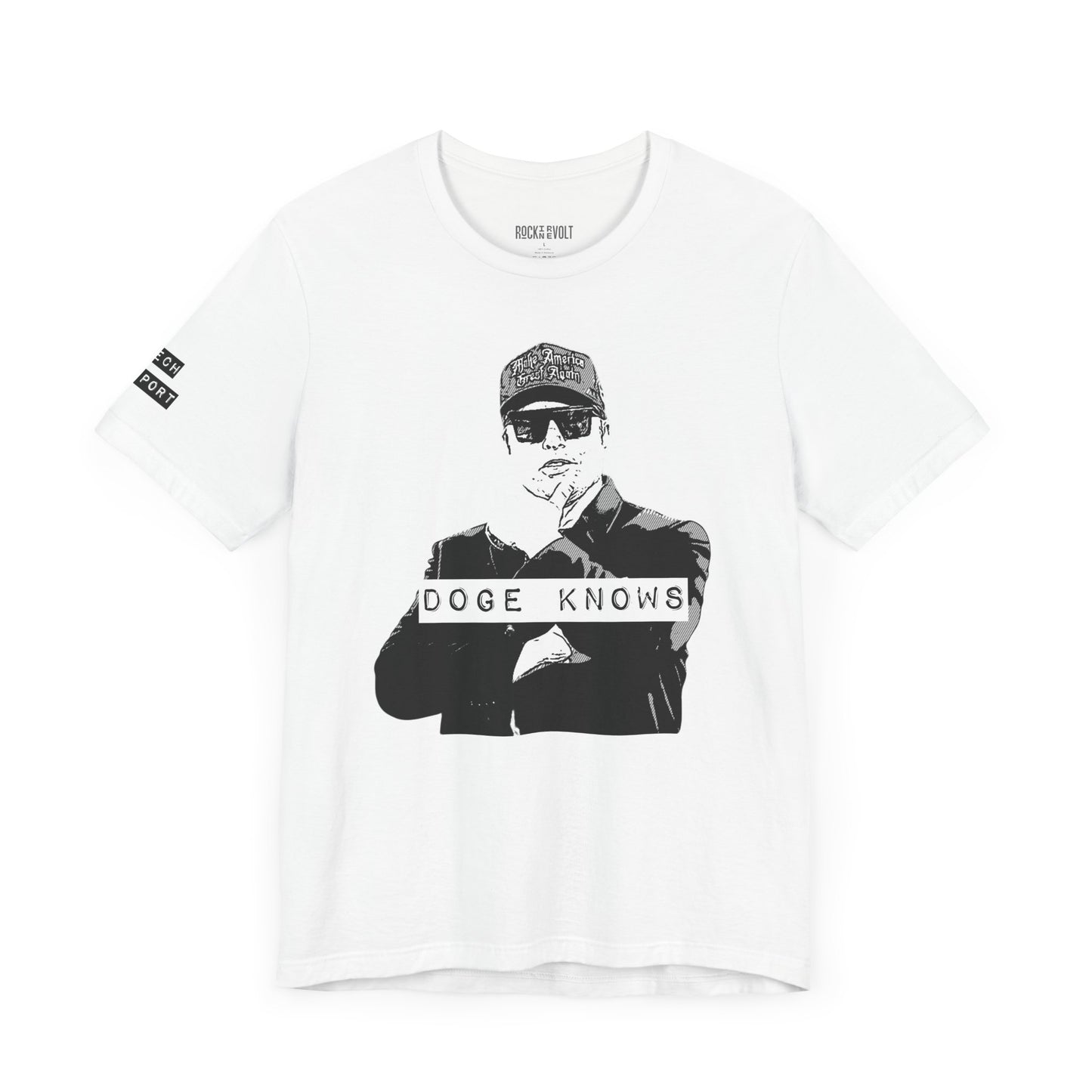 Elon, Doge Knows, Funny Political Culture, Anti Woke, Doge Trump, Politics, Funny, Him/Her Gifts, Unisex Bella Canvas T-Shirt