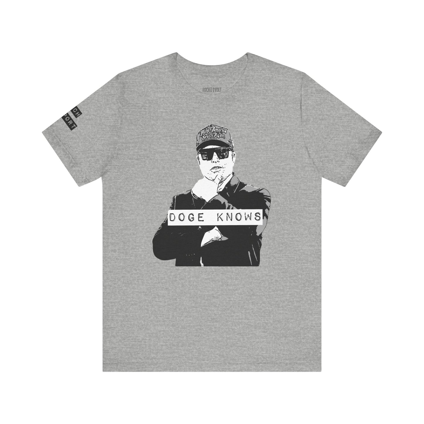 Elon, Doge Knows, Funny Political Culture, Anti Woke, Doge Trump, Politics, Funny, Him/Her Gifts, Unisex Bella Canvas T-Shirt