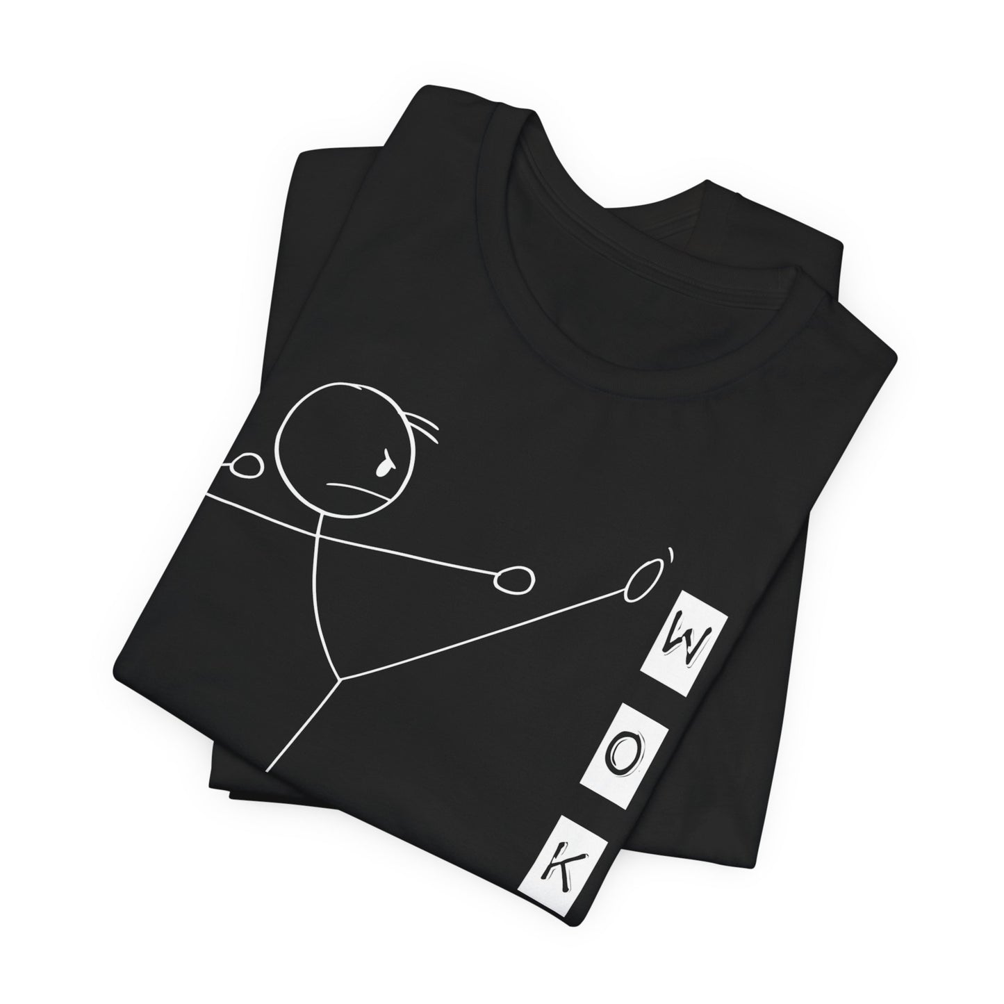Stick Man Kicks Woke Unisex Tee, Funny Political Culture Shirt, Anti Woke Doge Trump T-Shirt, Politics Gift, Him/Her Apparel