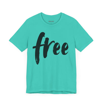 Free, Political T-Shirt, Vintage Inspired, Retro, Music Festival, Revolution Unisex Jersey Short Sleeve Tee