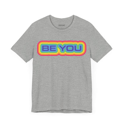 Be You Retro Rainbow, LBBTQ, Political T-Shirt, Democrats, Tee, Unisex Bella Canvas Top, Activist Shirt, Protest Apparel